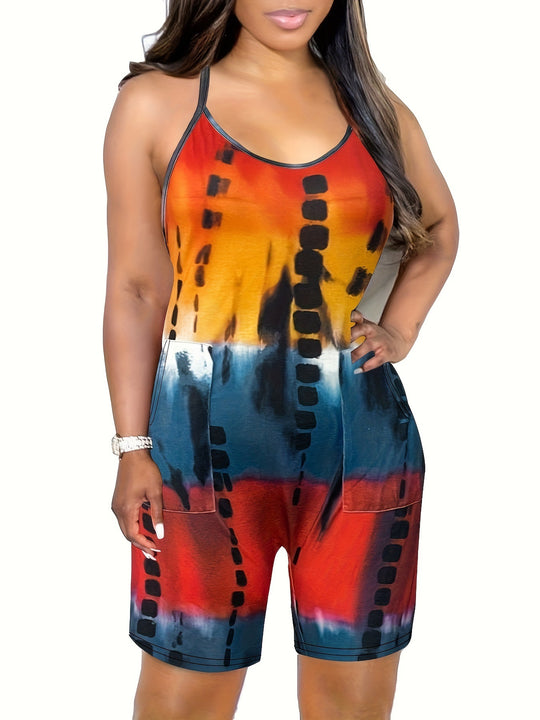 Damen Trendiger Jumpsuit mit lässigem Farbverlauf R&B