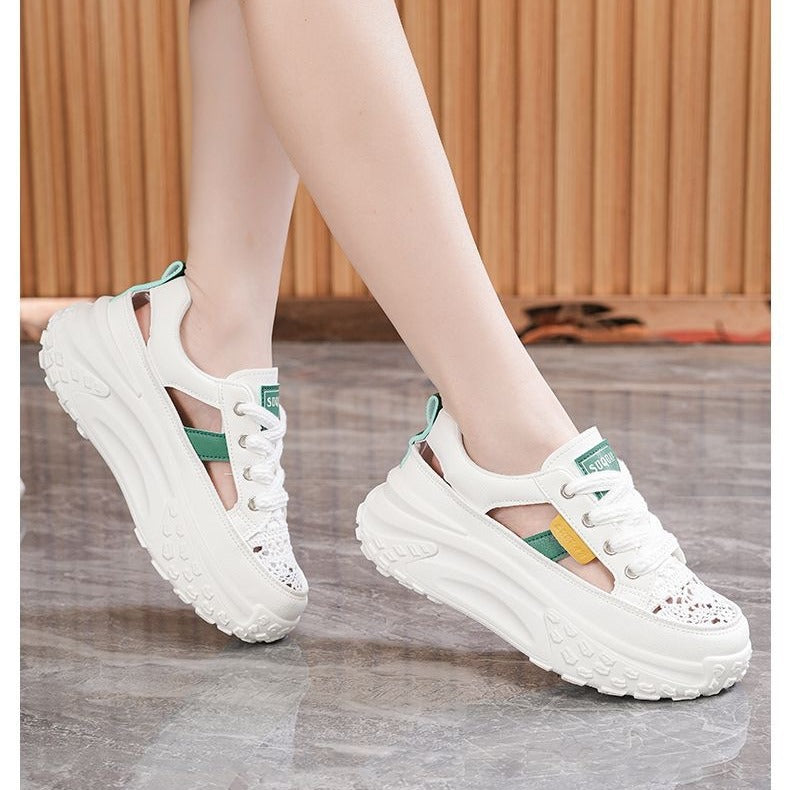 Damen Sportliche Sneaker mit luftiger Netzstruktur und extra hohem Komfort R&B
