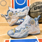 Damen Hochleistungs-Basketball-Sneaker mit atmungsaktivem Mesh-Obermaterial und rutschfester Sohle R&B