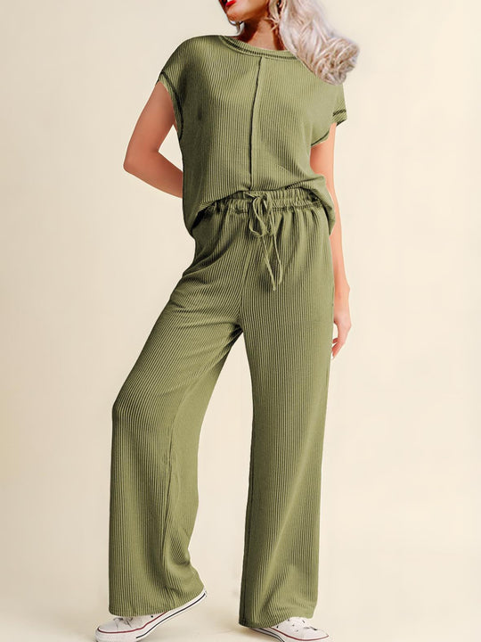Damen gemütliches Lounge-Set mit hoher Taille R&B