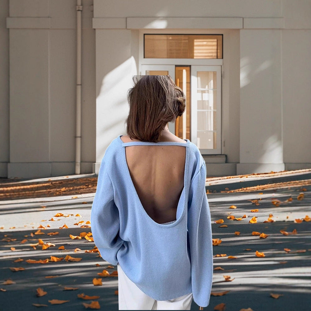 Damen Lässiges Baumwolloberteil mit weitem Schnitt und eleganten Details R&B