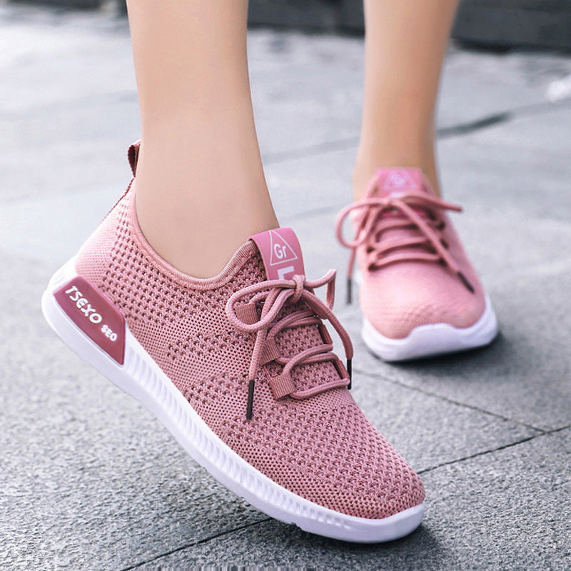Damen Leichte und atmungsaktive Sneaker mit flexiblem Mesh-Obermaterial R&B