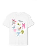 Damen T-Shirt mit farbenfrohem Motiv und kreativem Design R&B