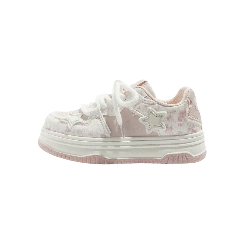 Damen Sportliche Sneakers mit verspieltem Sternenmotiv und bequemer Dämpfung R&B
