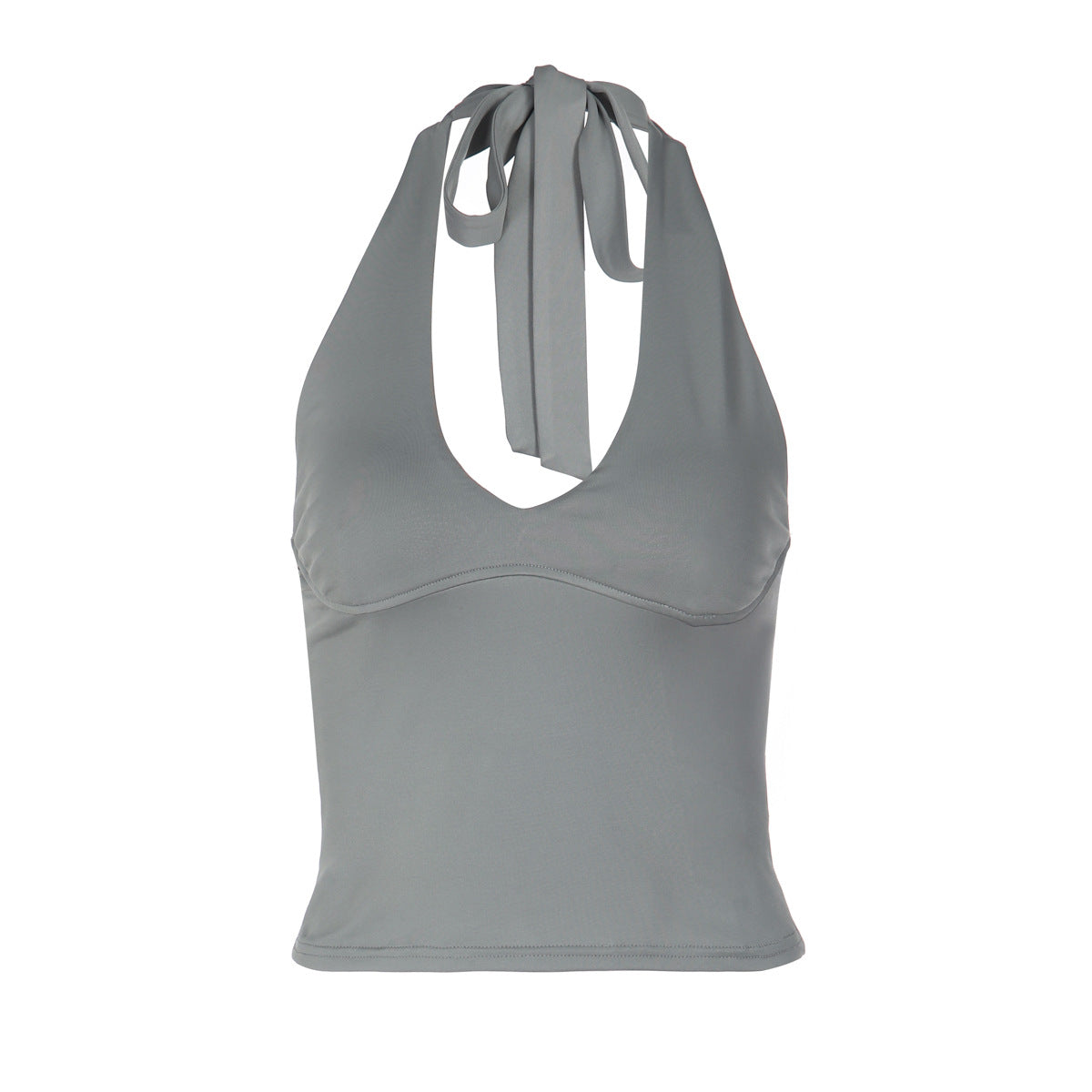 Damen Halterneck Crop-Top R&B