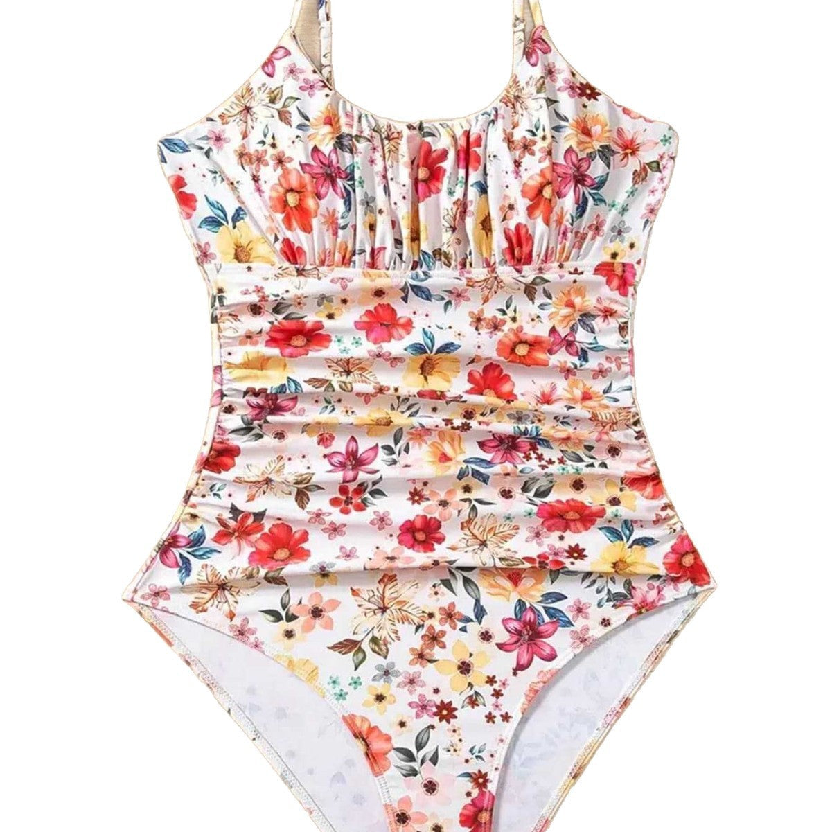 Damen Einstückiger Badeanzug mit raffiniertem Falten-Design R&B