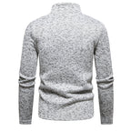 Herren Fleecejacke mit hoher Stehkragen und durchgehendem Reißverschluss R&B