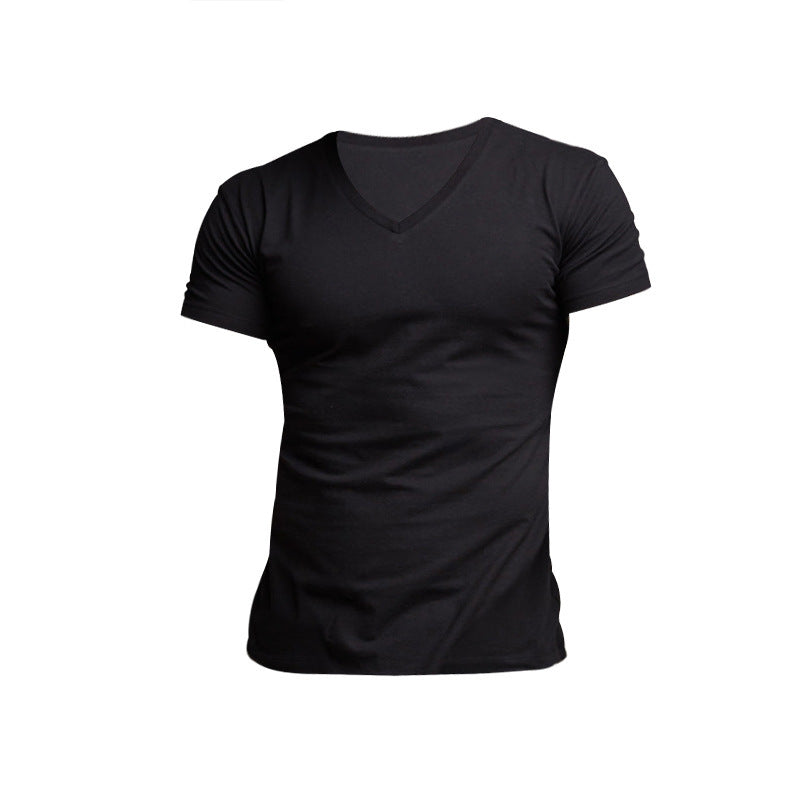 Herren V-Ausschnitt T-Shirt aus weichem Baumwollmix R&B