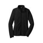 Damen Fleecejacke mit hochschließendem Kragen und seitlichen Taschen R&B