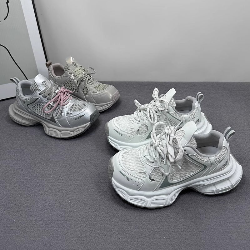 Damen Sportliche Sneakers mit atmungsaktiver Mesh-Oberfläche von