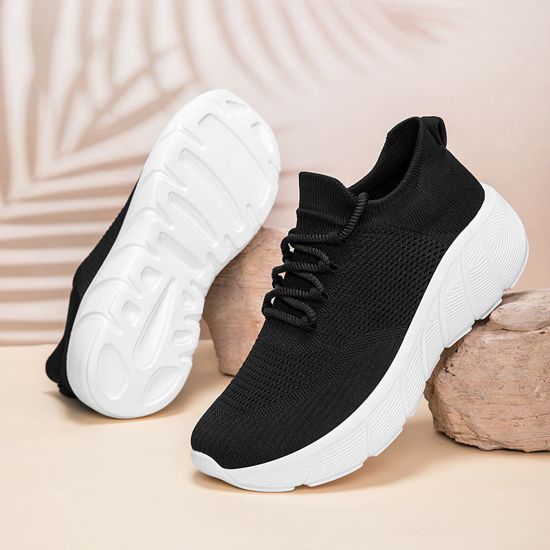 Damen Sportliche Strick-Sneaker mit ergonomischer Dämpfungstechnologie