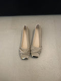 Damen Ballerinas mit eleganter Drapierung und glänzender Schuhspitze R&B
