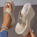 Damen Glamouröse Plattform-Sandalen