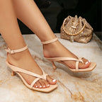 Damen Glamouröse Riemchen-Sandalen mit Absatz R&B