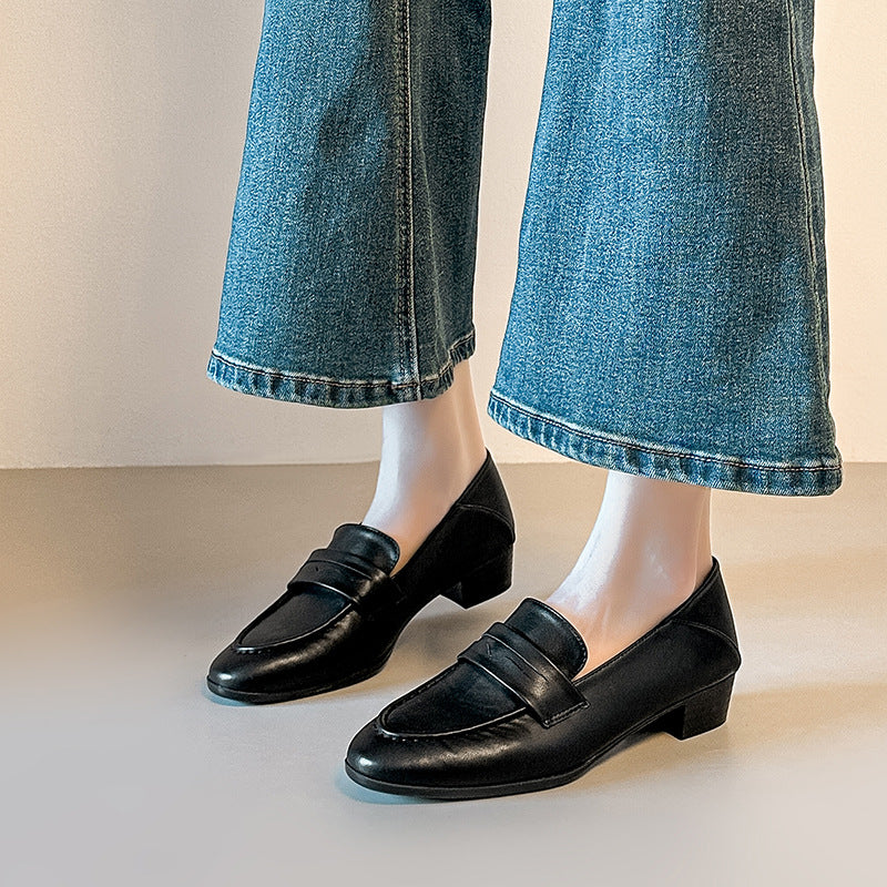Damen Elegante Ledermokassins R&B