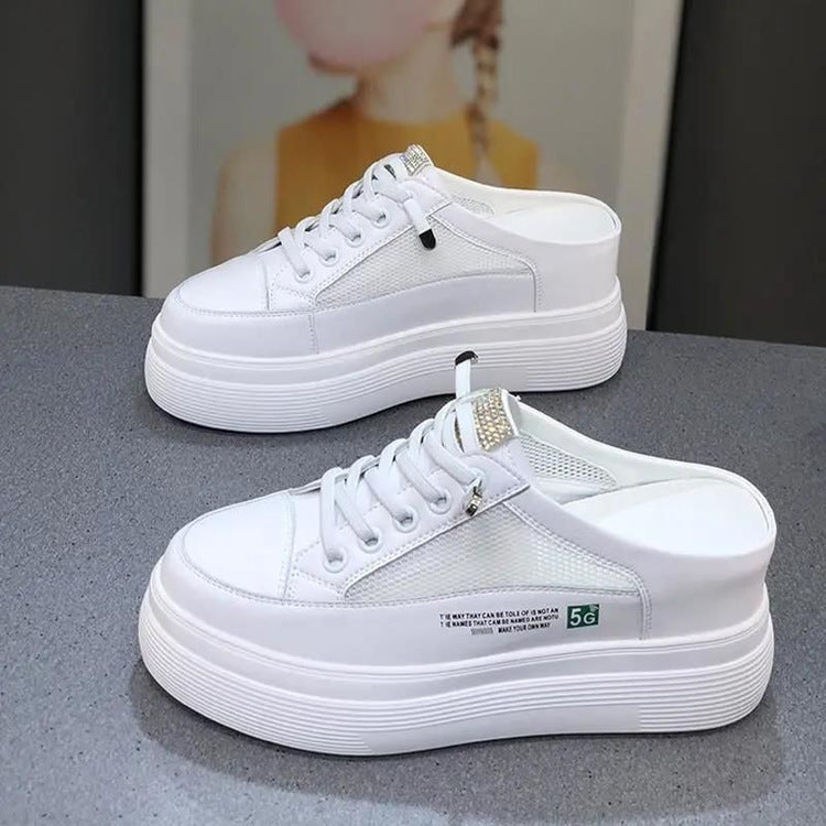 Damen Plateausneaker mit atmungsaktiver Mesh-Oberfläche R&B