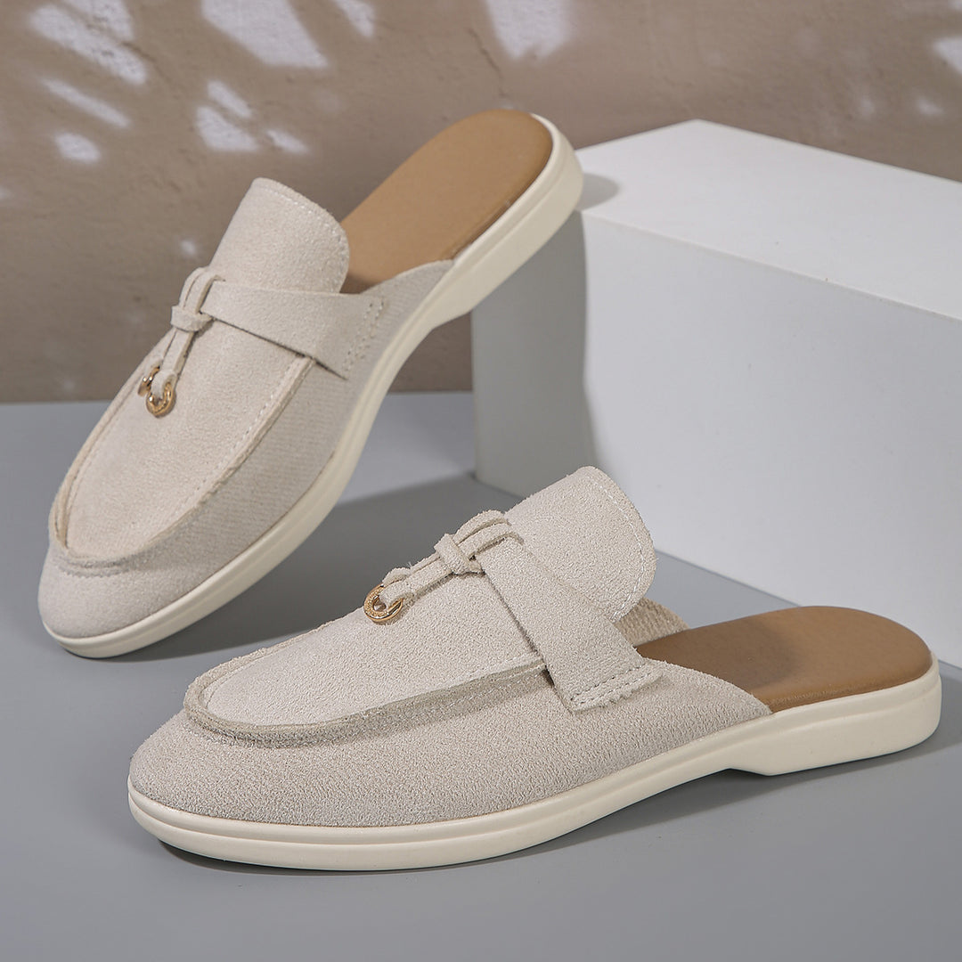 Damen Mokassin-Pantoletten mit elegantem Design und hochwertiger Oberflächenstruktur R&B