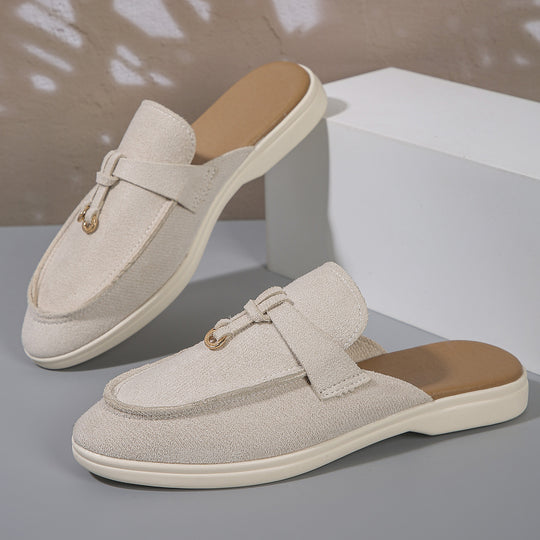 Damen Mokassin-Pantoletten mit elegantem Design und hochwertiger Oberflächenstruktur R&B