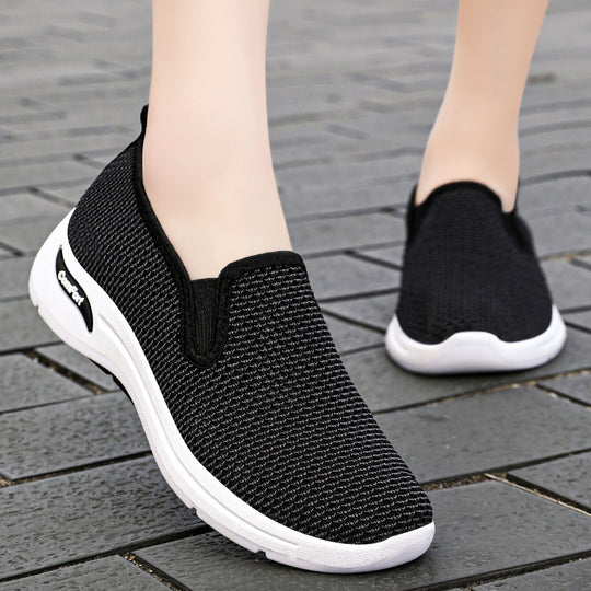 Damen Komfortable Slip-On Freizeitschuhe mit atmungsaktivem Netzdesign R&B