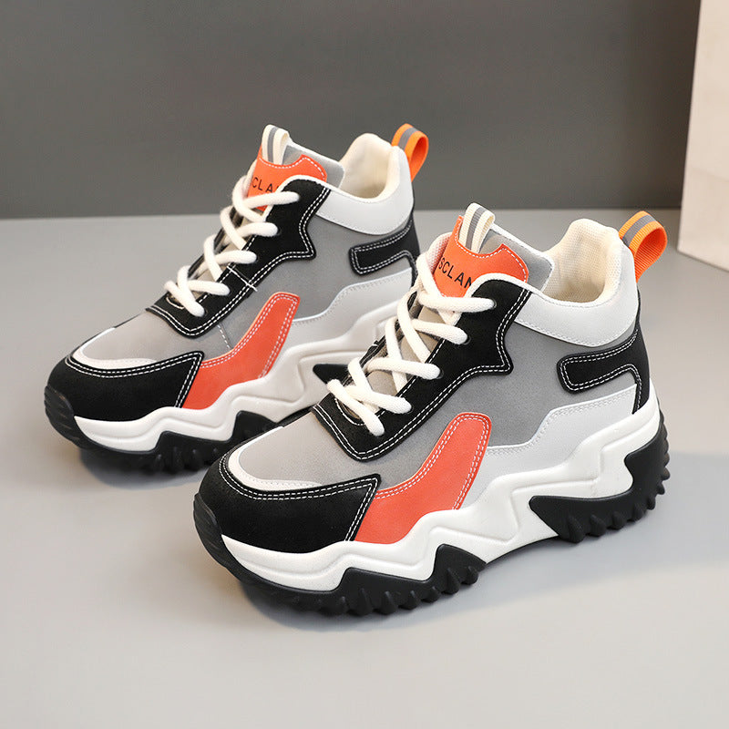 Damen Sportliche Chunky Sneakers mit atmungsaktivem Obermaterial und rutschfester Sohle R&B