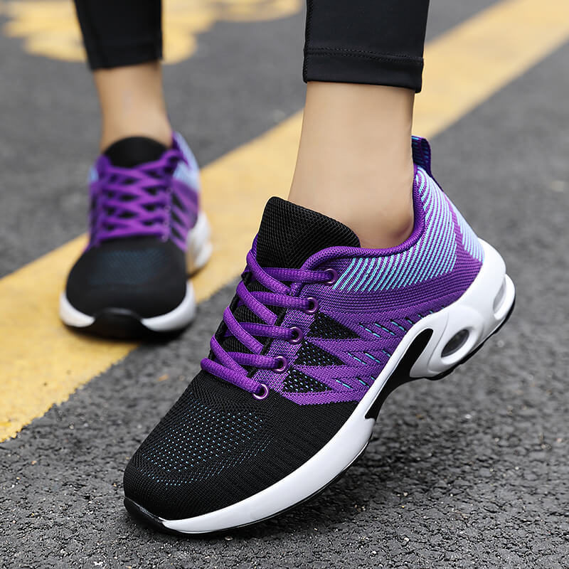 Damen Sportliche Lightweight Sneakers mit atmungsaktiver Mesh-Oberfläche und dämpfender Sohle R&B