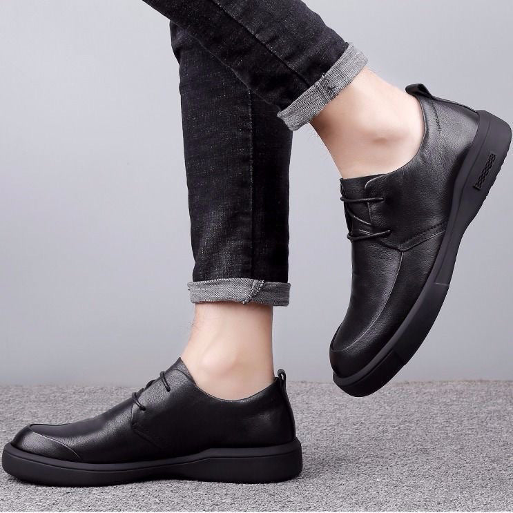 Herren Elegante Lederschuhe mit atmungsaktiver Innensohle und rutschfester Sohle R&B