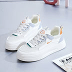 Damen modische Sneakers mit dickem Plateau und atmungsaktiver Obermaterialstruktur R&B