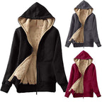 Damen Kuschelige Fleecejacke mit hohem Kragen und praktischem Reißverschluss R&B