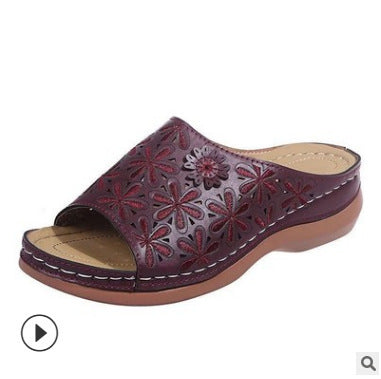 Damen Clogs mit blumenverziertem Design R&B