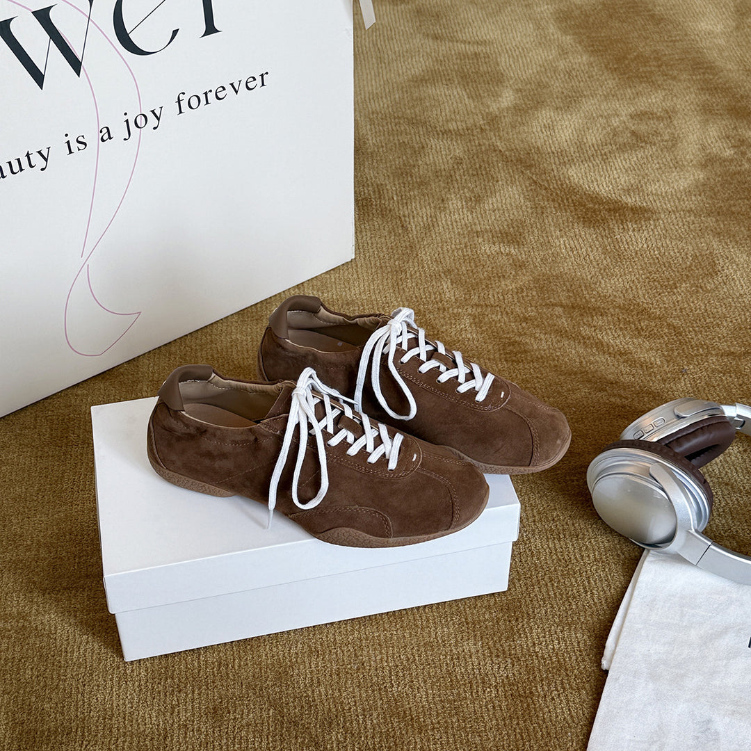 Damen Bequeme Sneakers aus hochwertigem Wildleder mit atmungsaktiver Innensohle R&B