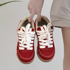 Damen Sportliche Sneakers mit weichem Wildleder-Obermaterial