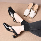 Damen Modische Clogs mit elegantem Glanz-Detail und bequemer Laufsohle R&B