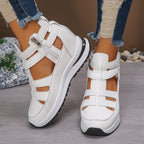 Damen sportive Sneaker-Sandalen mit atmungsaktiven Riemen und rutschfester Sohle R&B