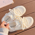Damen Luftpump-Sneaker mit dämpfender Sohle und atmungsaktivem Obermaterial
