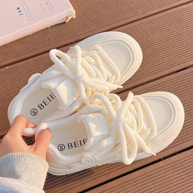 Damen Luftpump-Sneaker mit dämpfender Sohle und atmungsaktivem Obermaterial