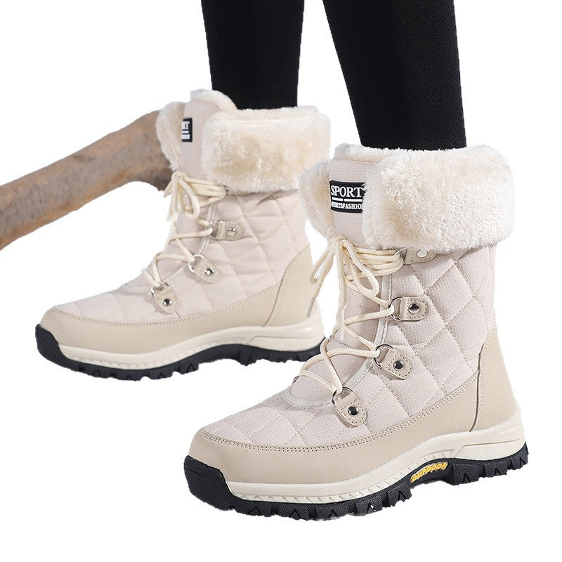 Damen Winterstiefel mit rutschfester Sohle und warmem Innenfutter R&B