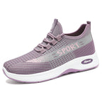 Damen Sportliche Fitness-Sneaker mit atmungsaktivem Obermaterial und rutschfester Sohle R&B
