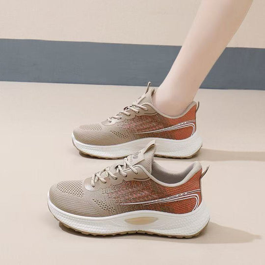 Damen Leichte Freizeitsneaker mit atmungsaktiven Mesh-Einsätzen und rutschfester Sohle R&B