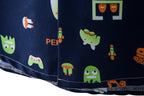 Herren Kurzarmhemd mit kreativem Retro-Design
