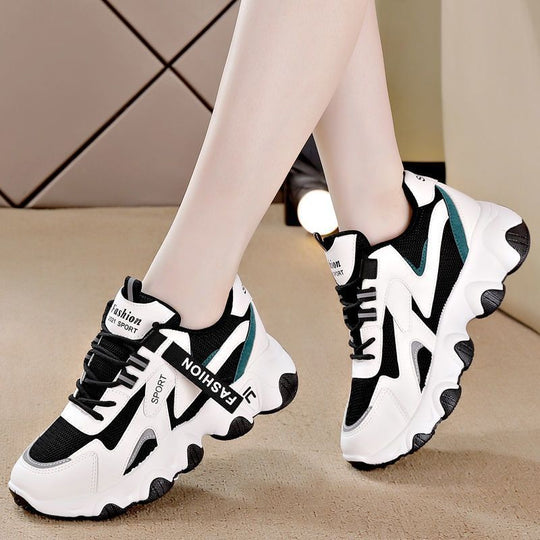 Damen Sportliche Sneaker mit atmungsaktiver Mesh-Oberfläche und dämpfender Laufsohle R&B