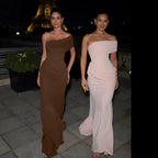 Damen Elegantes Wickelkleid mit asymmetrischem Oberteil und figurbetonendem Saum R&B
