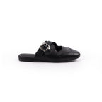 Damen elegante Slip-On Sandalen mit modischem Schnallenverschluss und perforierter Oberfläche R&B