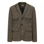 Damen modischer Cordblazer mit funktionalen Taschen R&B