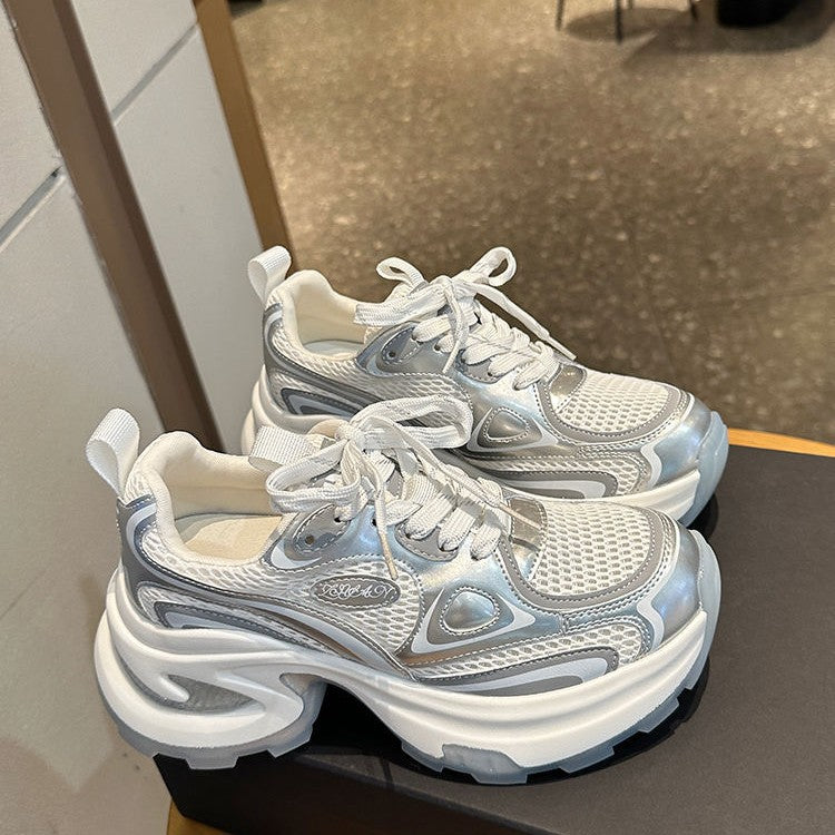 Damen Sportliche Sneakers mit atmungsaktiver Mesh-Oberfläche und gepolsterter Sohle R&B