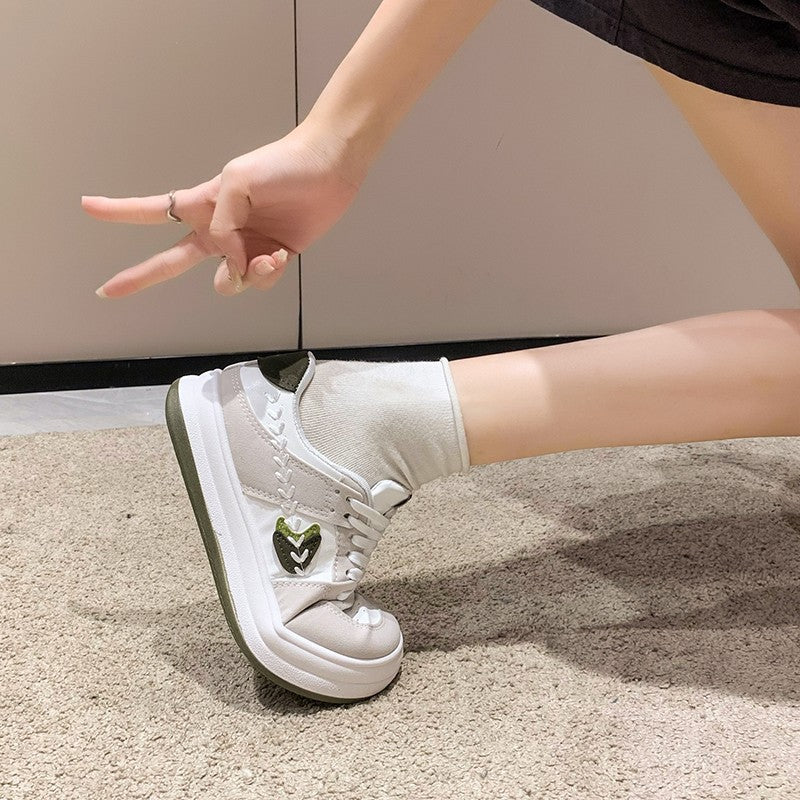 Damen Mode Sneakers mit stylischem Blätter-Design und komfortabler Sohle R&B