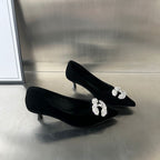 Damen Elegante Pumps mit glamourösem Strassbesatz R&B