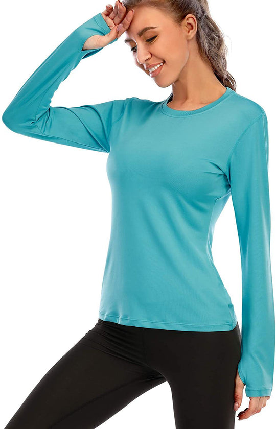 Damen Funktionslongsleeve mit feuchtigkeitsableitendem Material R&B