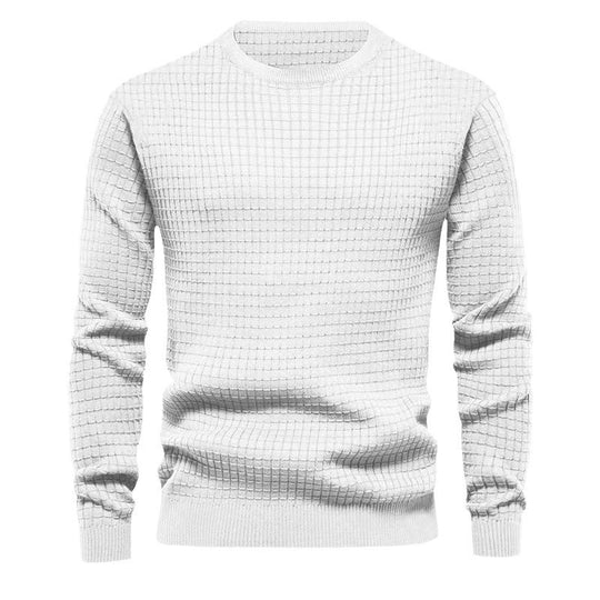 Herren strukturierter Langarmpullover R&B