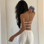 Damen Sommerliches Bustier Top