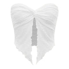 Damen ärmelloses Top mit elegantem Wickeldesign R&B